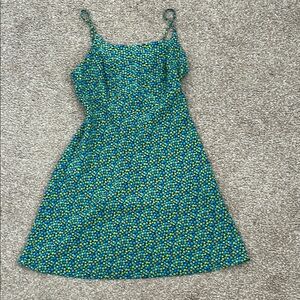 Alyn Paige Floral Blue and Green Dress